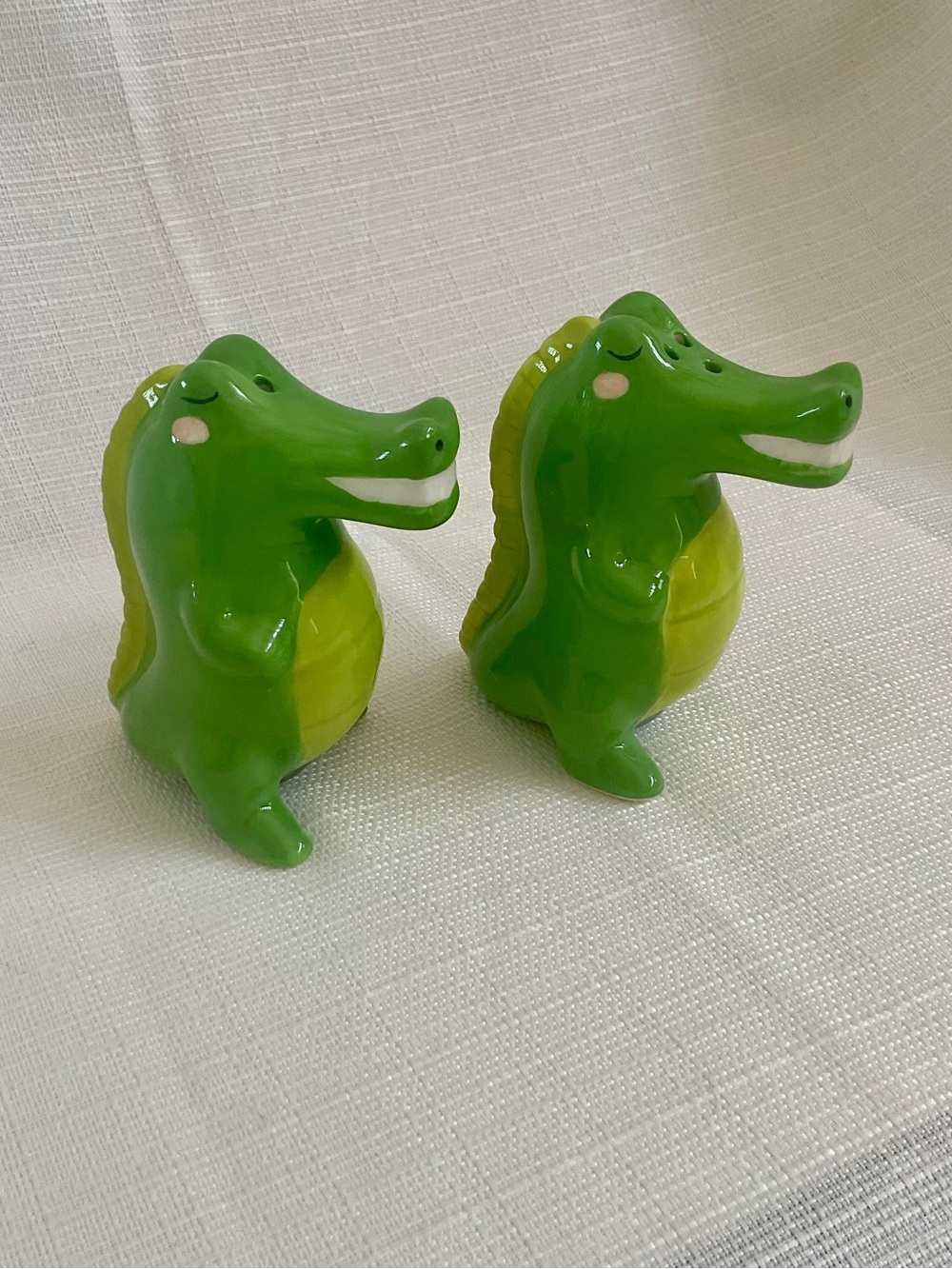 VINTAGE Alligator Salt and Pepper